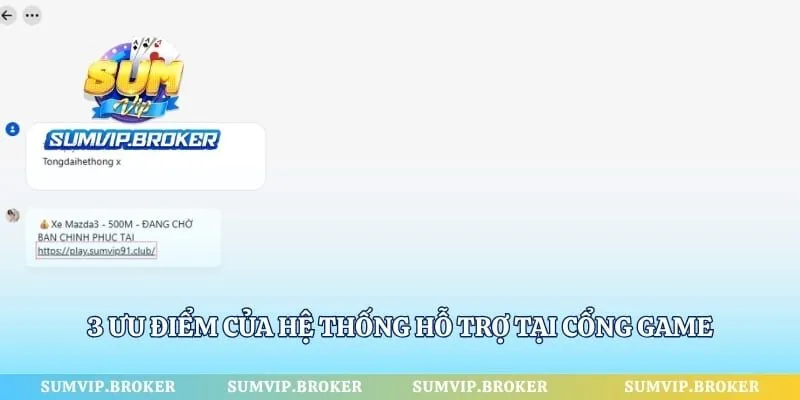 3 ưu điểm của hệ thống hỗ trợ tại cổng game