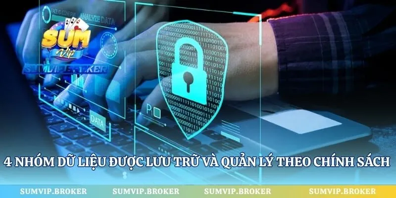 4 nhóm dữ liệu được lưu trữ và quản lý theo chính sách bảo mật SumVip