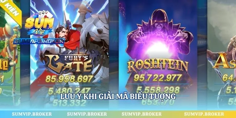 Lưu ý khi giải mã biểu tượng